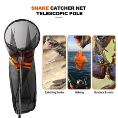 Smarkey Snake Catcher Net, Rattlesnake Grabber Handling Tool, Reptile Catch Pole