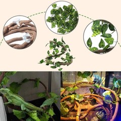 PINVNBY Reptile Resin Castle Decoration,Bearded Dragon Habitat Accessories Cr…