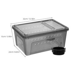 Reptile Feeding Terrarium Box Transparent Spider Pet Keeping Tank