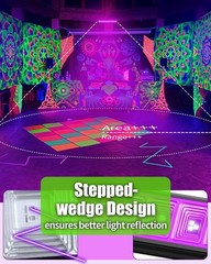 42W LED Black Light Bar, IP66 Waterproof Blacklight Bar with 6ft