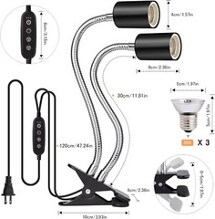 Durable Reptile Heat Lamp with Adjustable Brightness and Wide Compatibility
