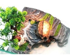 Reptile Hideout Caves Turtle Ramp Basking Platform Habitat Shelter Decor Humidif