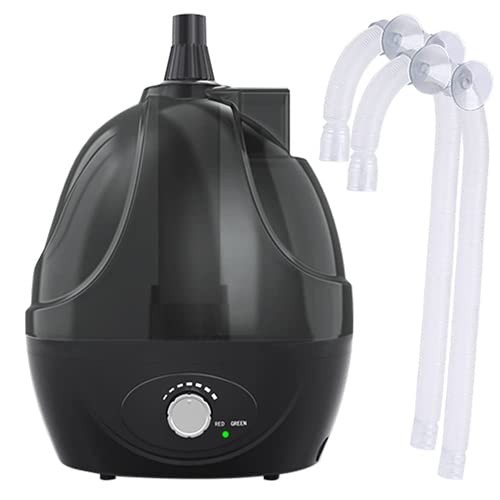 BETAZOOER Reptile Humidifiers Mister Fogger with Two Hose, Black-2 Tube