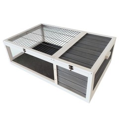 39.5″ Wood Tortoise House Indoor Reptile Cage Habitat for Lizards Geckos