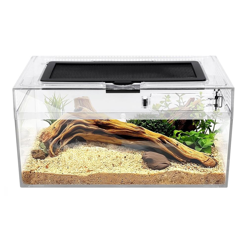 Reptile Terrarium Amphibian Tank Spider Cages Snake Cage 7×11.8×5.9inch Suitable