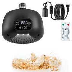 1 Pack Chicken Coop Heater with Remote, 200W Chicken Coop Warmer Temperature …