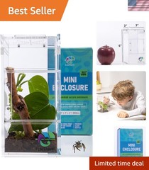 360-Degree Viewing Acrylic Habitat for Spiders – Stylish Pre-Assembled Enclosure