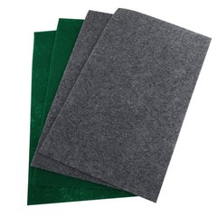 4Pcs Polyester Fabric Reptile Carpet Dark Green Comfortable Terrarium Liner