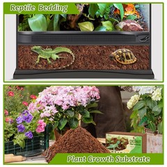 Riare 4 Pack Natural Coconut Fiber Substrate for Reptile- Premium 4 pack