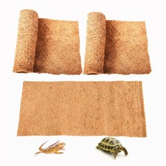 Reptile Carpet Natural Coconut Fiber, 36″ x 18″ Tortoise Carpet Mat for Pet T…