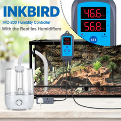 Reptile Fogger Humidifiers Mister Humidity Controller Dual-Stage Outlet Vivarium