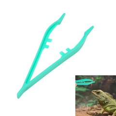 Plastic Reptile Feeding Clamp in Green for Safe and Hygienic Food Handling 20pcs