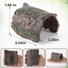 Brown Resin Reptile Hideout Cave Leopard Gecko Tank Decor
