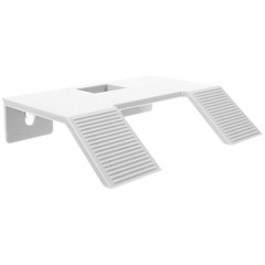 White Floating Turtle Terrace Ramp for Turtle Tank Climbing and Basking Use