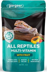 Gargeer 4oz Reptile Multi-Vitamin Supplement. Premium 4oz, Light Grey