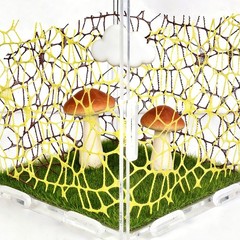 6 PCS Jumping Spider Habitat Accessories – Climbing Web with 9 Mini Hooks for…