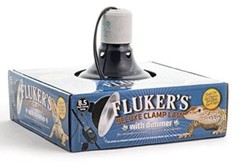 Fluker’s DELUXE-Clamp Lamp with Dimmable Switch Reptiles 8.5″ Black NEW IN BOX