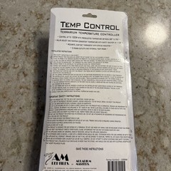 AM Reptiles Reptile Terrarium Temp. Controller w/ Probe & Safety Shutoff at 110F
