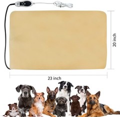 GOTOQOMO 20″x 32″ Pet Heating Pad, PVC Material Waterproof Pet Heating Pads w…