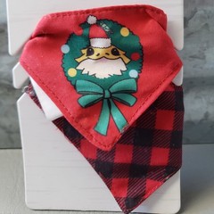 Merry & Bright Christmas Holiday Bandanas for Bearded Dragon 2 Pack! **NEW**