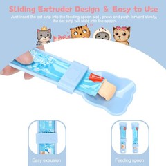 3pcs Cat Strip Feeders, Cat Lickable Puree Treat Food Dispenser, Kitten Strip…