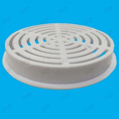 2x White Vivarium Reptile Push Fit Round 65mm Air Vents, 60mm Hole, Ventilation