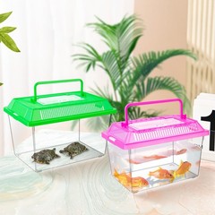 12Pcs Plastic Reptile Terrariums Carrier Cage, Tarantula Enclosure Breeding B…