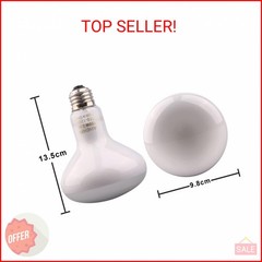 Aiicioo Reptile Basking Light Bulb – 150W Reptile Heat Lamp 2 Pack UVA Daylight