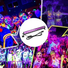 40W LED Black Light Bar UV Blacklight with Plug Switch Cord for Glow Party