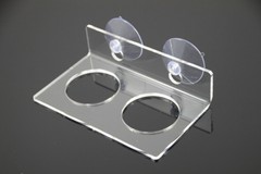 Large Suction Cup Feeding Ledge Double Cup Feeding Dish Crested Gecko Reptile
