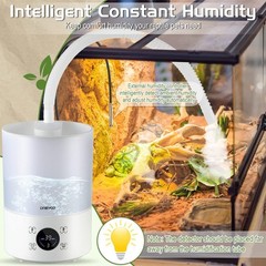 Smart Reptile Fogger Humidifiers with Humidity Control, Reptile Terrarium Hum…