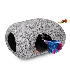 Ameliade Aquarium Decorations Cave Fish Tank Accessories Rock Decor for Shrim…