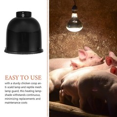2 Set Livestock Thermal Lampshade Mesh Anti-scald Cover Chicken Coop Cage