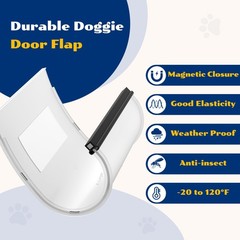 Pet Door Flap, Replacement Flap for Dog Doors and Cat Doors, Easy to Clean (L…