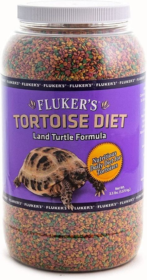 Flukers Tortoise Diet Land Turtle formula Small Pellet Food 3.5 lbs