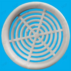 50x White Vivarium Reptile Push Fit Round 65mm Air Vents, 60mm Hole, Ventilation