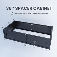 Reptile Terrarium Spacer Cabinet for 50 Gallon Enclosure Stand