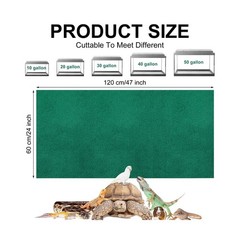 Haull 4 Pcs 24 x 47 Reptile Carpet Pet Terrarium Floor Liners B… FAST USA SHIP
