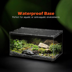 Escape Proof Reptile Terrarium,Shatter Proof Polycarbonate Tarantula Tank with M