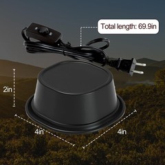 G9 Reptile Heat Lamp, Terrarium Heating Lamp Fixture with 50W UVA Low Profile…