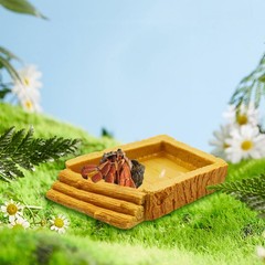 Hermit Crab Habitat Tank Accessories Climbing Ramp Water Bowl Terrarium Kit
