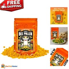 100% Pure Bee Pollen Powder – Nutrient-Rich Treat for Reptiles & Amphibians