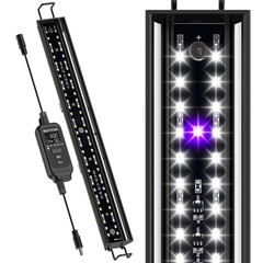 16-INCH LED UVB Light for Reptiles, LED Reptile Light Fixture Controller with…