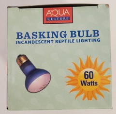 AQUA CULTURE REPTILE Basking Bulb Incandescent Lighting 60 Watt (1 Bulb) New