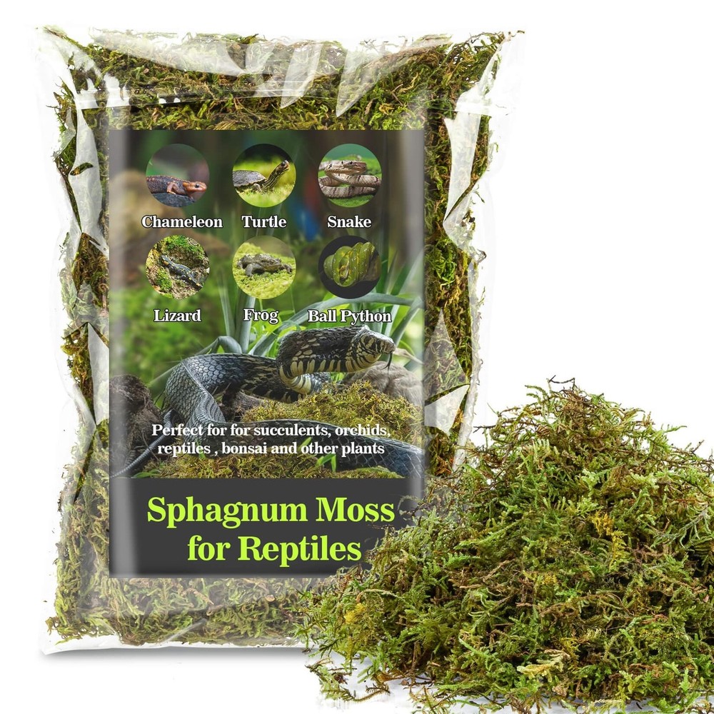 Sphagnum Moss for Reptiles -Terrarium Moss for Reptiles Peat Moss for Reptiles