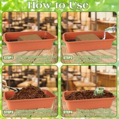 10LB Compressed Coconut Fiber Substrate, 100% Organic Coco Coir Fiber Brick H…