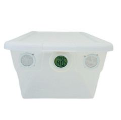 Vivarium Enclosure Vented & Hygrometer Sensor Isopod Terrarium Reptile Container