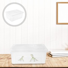 1Pcs Durable Plastic Feeding Box for Reptile Use White PP Case with Ventilation