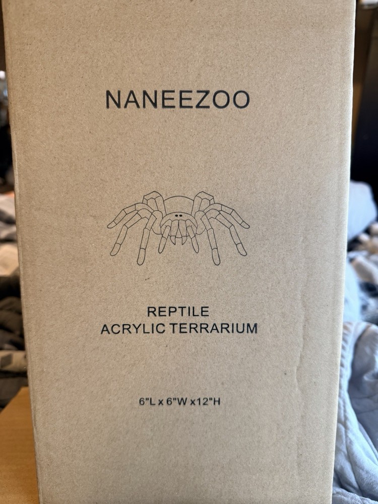 Naneezoo Acrylic Terrarium 6”x6”x12”