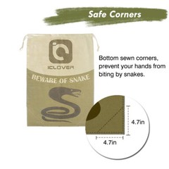 Snake Reptile Catching Bag Large Safe Heavy Duty Moving Hunting Drawstring Pouch